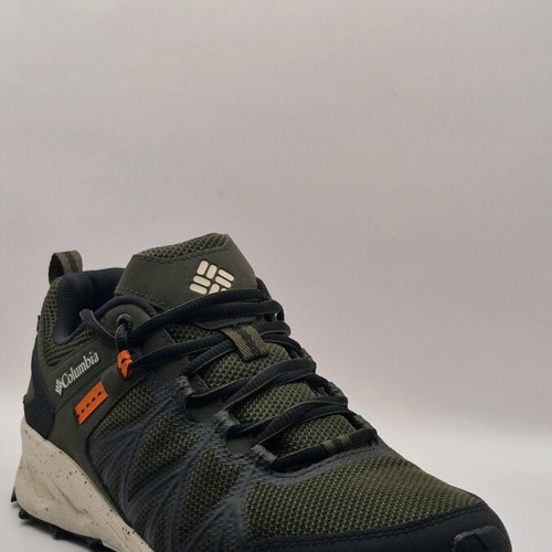 Columbia Peakfreak 2 hiking shoes, size 42, black and green