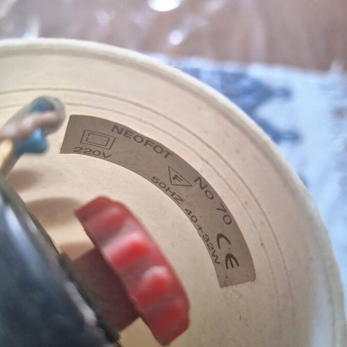 Plastic ceiling light used, needs lamp replacement