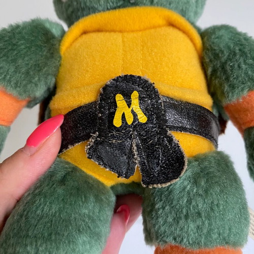 Teenage Mutant Ninja Turtles Michelangelo plush toy 1989 used