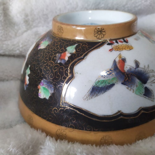 Vintage porcelain Japanese bowl Royal Satsuma like new