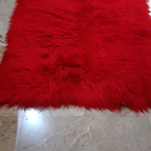 Traditional flokati rug like new, handmade 1.65x90