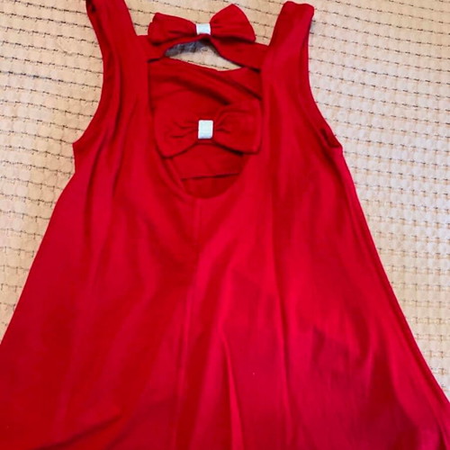 Lapin House sleeveless top like new, size 8, red