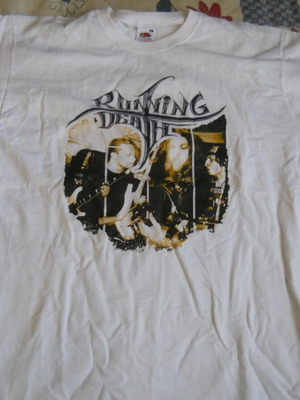 Running Death Fruit of the Loom white medium T-shirt new