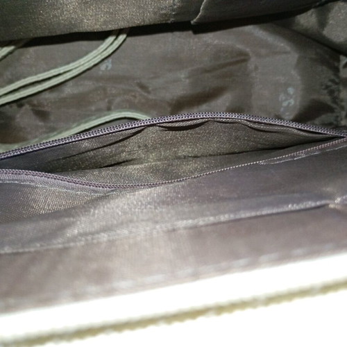 White bag with blue detail like new