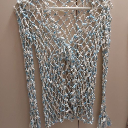 Handmade knitted openwork sweater Acne Studios, like new, size S