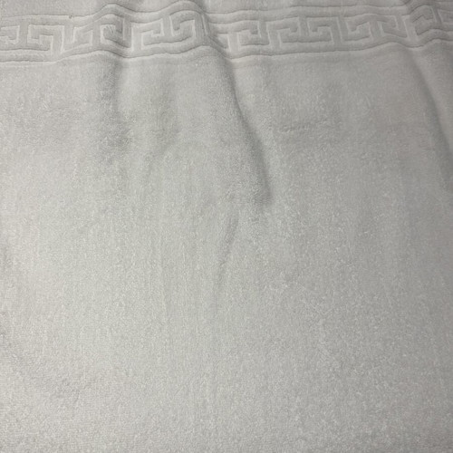 Body towels set of 2 with ancient Greek design and lace, like new