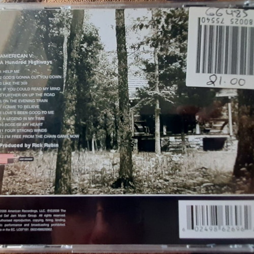 Johnny Cash American V: A Hundred Highways CD like new, rock