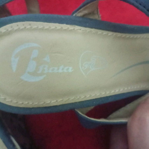 Bata women's platform shoes used, size 38, green