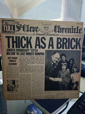 Jethro Tull Thick As A Brick βινύλιο μεταχειρισμένο, original ελληνικό 1972