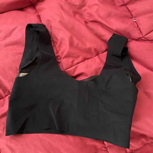 Seamless sports bra XL like new, black and beige