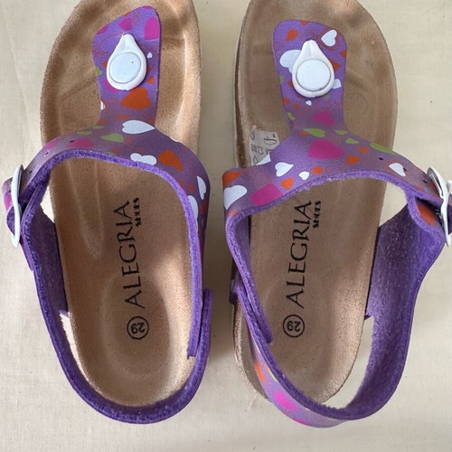 Alegria lilac sandals like new, size 29, comfortable and soft