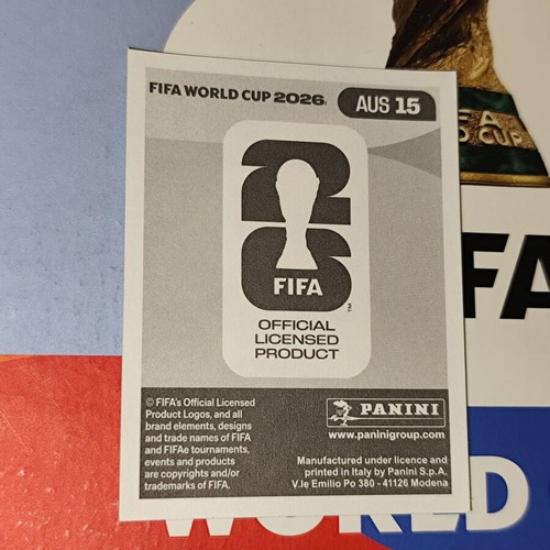 Connor Metcalfe World Cup 2026 Panini sticker AUS15