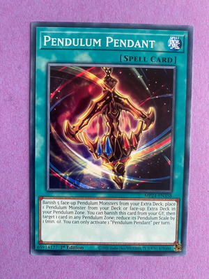 Pendulum Pendant Yu-Gi-Oh Card like new