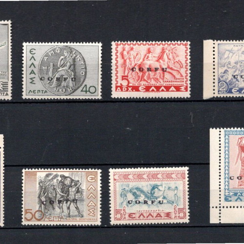 Greece 1941-43 Italian Occupation Corfu Stamps new, Ionian Islands