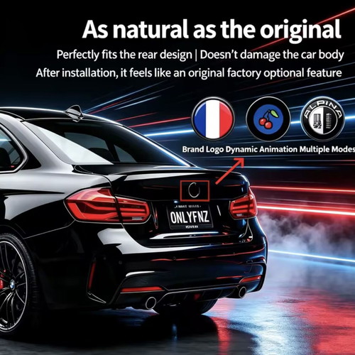 Digital LED Logo with Dynamic Animation for Car Badge