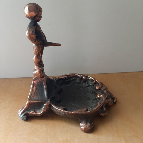 Vintage Manneken Pis Metal Ashtray Like New