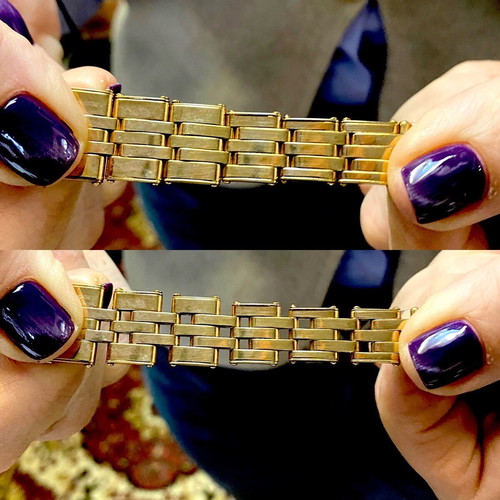 Rolex Oyster used 1930s bracelet with folded links