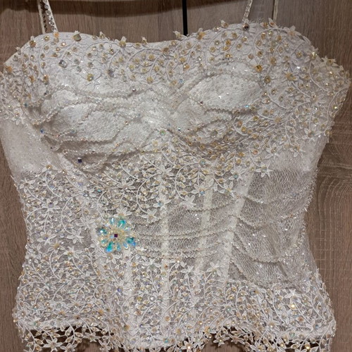 Wedding dress like new, white, sizes S and L