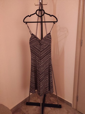 Midi dress with straps BCBG Maxazria used, brown