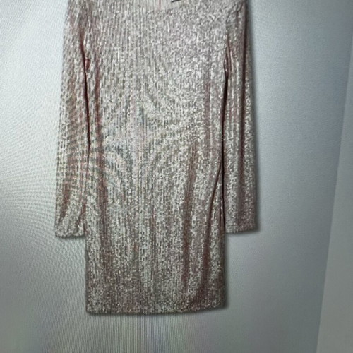 Mango dress with sequins like new, pink, size XXL
