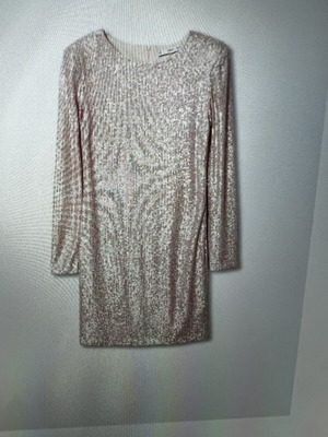 Mango dress with sequins like new, pink, size XXL