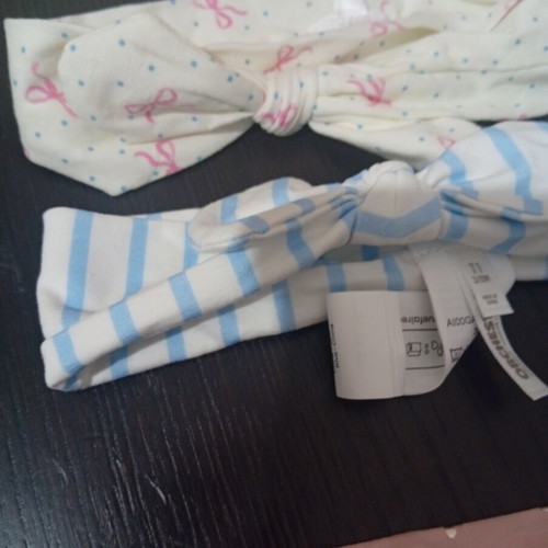 Set of 7 baby headbands, various designs, Mayoral and Orchestra