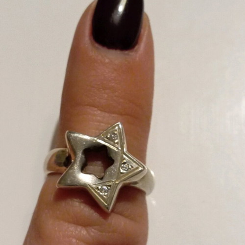 Silver ring 925 like new, size 55, inner diameter 17.3
