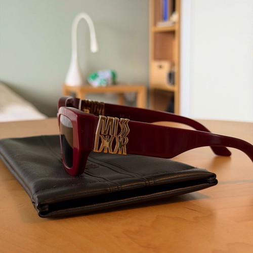 Christian Dior Miss Dior Sunglasses used, maroon