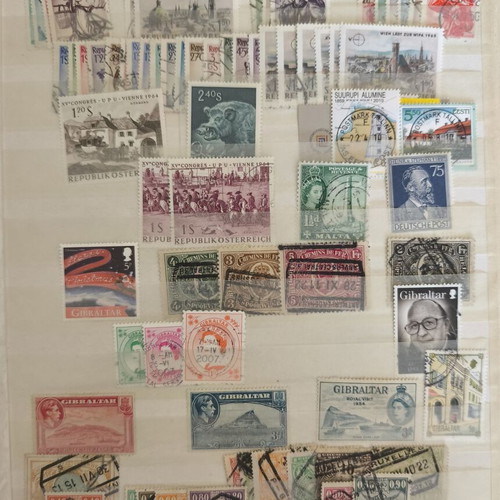 European Multinational Stamp Lot used, about 100 stamps