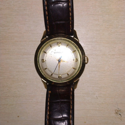 Wittnauer Longines wristwatch 1950 used, automatic