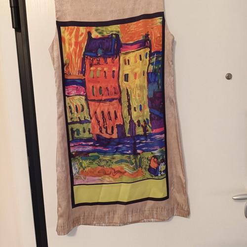 Sweet Miss sleeveless dress like new with colorful artistic print
