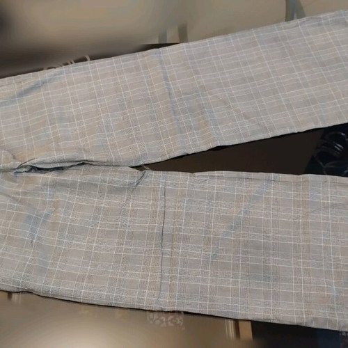 Checked flare pants like new, size S