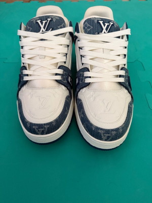 Louis Vuitton Sneakers αφόρετα, μέγεθος 45, λευκά και μπλε