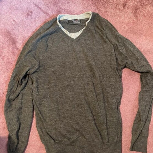 Berto Lucci long-sleeve shirt men's used, gray, size XXXL