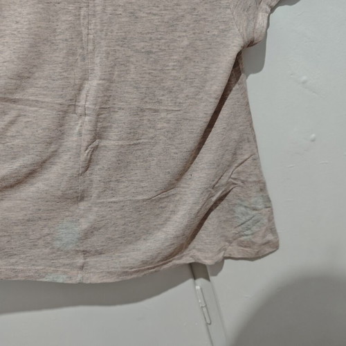 Bershka women's short-sleeve t-shirt medium used, pink and gray