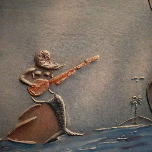 Mermaid painting new with 3D technique on canvas