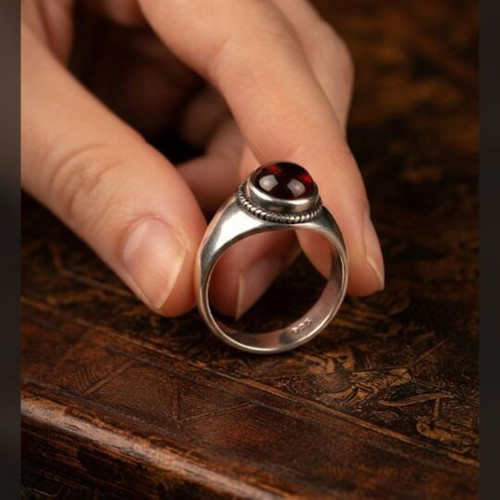 Silver ring used, size 8