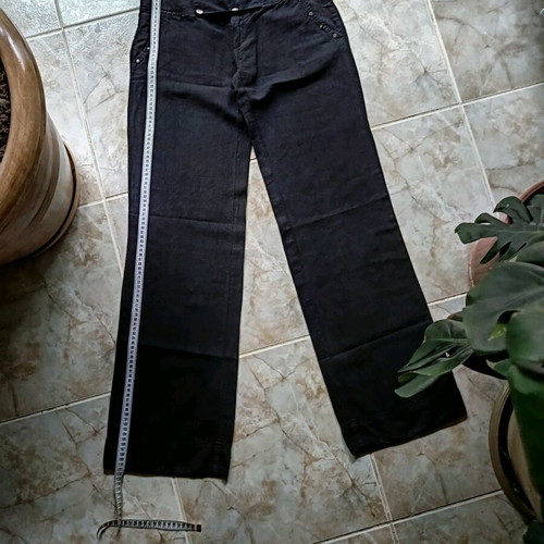 Sei jeans summer pants new, linen, black, size L