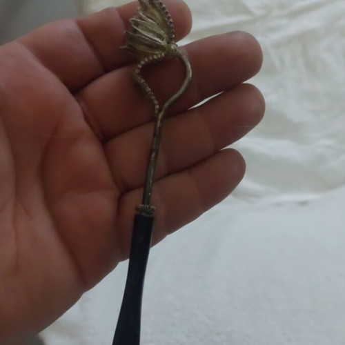 Silver vintage smoking pipe
