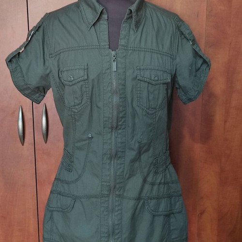 Women's Safari Dress Street One 100% Cotton like new