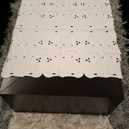 Vintage Cutwork Tablecloth White, like new