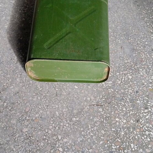 Metal military fuel canister 20 liters used