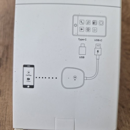 Wireless CarPlay adapter new with USB and Type-C connectors