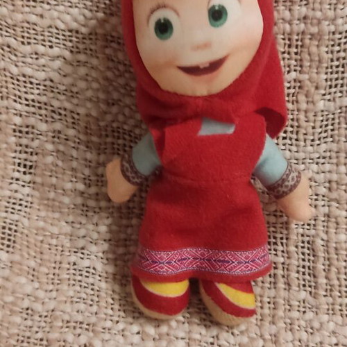 Masha plush figure used, about 12cm