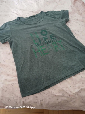 Blouse No L used, gray, in good condition