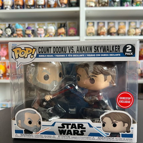 Funko Pop! Star Wars 2 Pack Count Dooku vs Anakin Skywalker like new