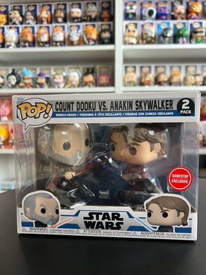 Funko Pop! Star Wars 2 Pack Count Dooku vs Anakin Skywalker like new