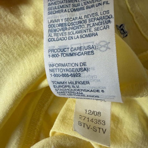 Tommy Hilfiger vintage cotton dress size S like new, yellow