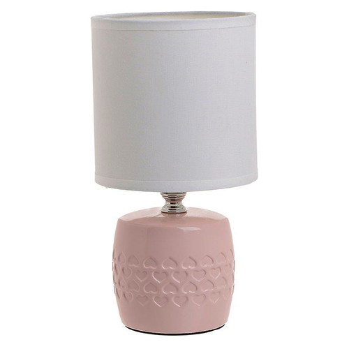 Table lamp ceramic pink/white new