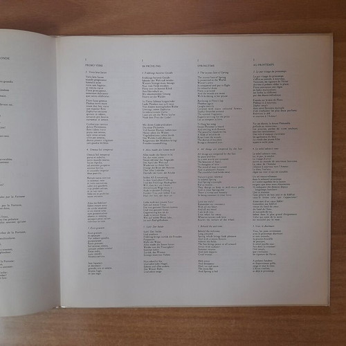 Carl Orff Carmina Burana vinyl record, Deutsche Grammophon